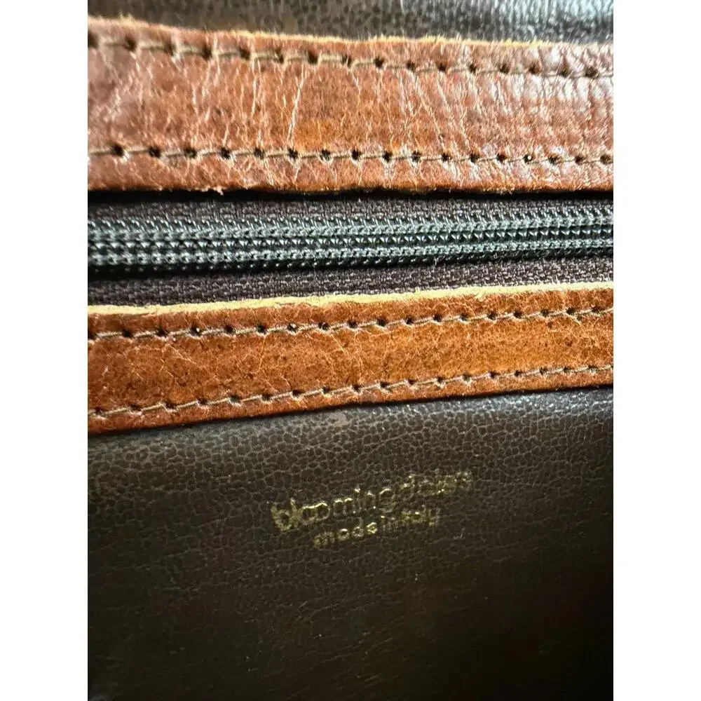 Vintage Brown Leather‎ Womens Shoulder Bag - Picture 3 of 9